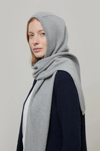 Charger l'image dans la galerie, Écharpe avec capuche intégrée - Ilenia - Grey Calce