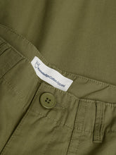 Charger l'image dans la galerie, Pantalon jambes larges - Posey mid-rise wide slub cropped pants burned olive