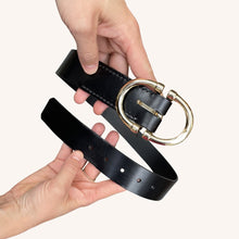 Charger l'image dans la galerie, PRÉCOMMANDE - Ceinture Gaidheal Leather x WeCo - Cuir NOIR
