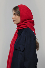 Charger l'image dans la galerie, Écharpe avec capuche intégrée - Ilenia - Red Papavero

