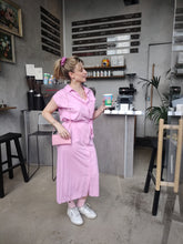 Charger l'image dans la galerie, Robe chemise - Dress Eva lila gabardine
