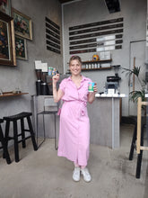 Charger l'image dans la galerie, Robe chemise - Dress Eva lila gabardine
