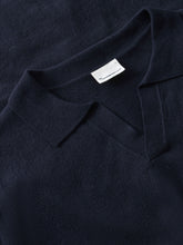 Charger l'image dans la galerie, Polo en mélange cachemire - Cashmere knit polo
