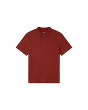 Charger l'image dans la galerie, Polo en chanvre - Orange red hemp polo
