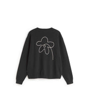 Charger l'image dans la galerie, Sweat brodé à fleur - Flower rope navy leon sweatshirt
