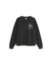 Charger l'image dans la galerie, Sweat brodé à fleur - Flower rope navy leon sweatshirt
